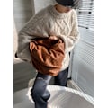 Miniatyrbild 4 av 5: Dam 2022 Vinter Pullover Tröja Casual Långärmad Crewneck Lös Grov Stickad Jumper Toppar Blus