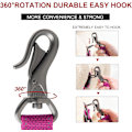 Miniatyrbilde 4 av 7: 5 FT Heavy Duty Hundekobbel med 2 komfortable polstrede håndtak, trafikkhåndtak og avansert enkel snapkrok, reflekterende gåledning for store, mellomstore og S Pink5FT 5 Feet (Pack of 1)
