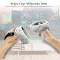Pikkukuva 4 / 8: Oculus Quest 2 -lisävarustepaketti, Oculus/meta Quest 2 Vr -kuulokkeiden silikonimaski, jossa suojakahvan kansi ja suojalinssi