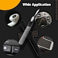 Miniatyrbillede 5 af 6: Bærbar Bluetooth-hovedtelefoner Rengøringspen Værktøj til iPhone Airpod, Multifunktionel Blød Mikrofiber Støvfjerningsbusk Pen, Sort