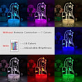 Miniatyrbilde 2 av 7: 3D Nattlys Zero Two 002 Anime Lampe Led Illusions Nattlys Barn Jenter Soverom Dekor Julegaver Darling in The FRANXX