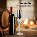 Miniatyrbillede 4 af 5: Vinglas i rustfrit stål, smuk og elegant metal champagne glas til middage og fester Silver