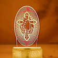 Miniatyrbild 2 av 4: 3D Jesus Kors Nattlampa Illusion 16 Färgväxlande Fjärrkontroll Bordsskiva Dekorationslampor Akrylplatt ABS-bas USB-kabel Födelsedagspresent Leksaker