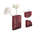 Miniatyrbild 5 av 5: Bokvas för Blommor Estetisk Inredning Konstnärlig Kulturell Smak Dekorativ Bokformad Blomvas för Hem Sovrum Kontor Red (White Characters)