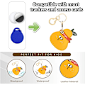 Miniatyrbillede 4 af 6: Læder nøgleringholder etui kompatibel med Apple AirTag, sødt beskyttende Air Tag cover med nøglering, anti-scratch finder GPS tracker etui til Angry Pear