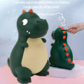 Miniatyrbilde 4 av 5: Dinosaur Sparebøsse Søt Tegneserie Penger Spareboks Fall Motstand Penger Myntbank Desktop Dekorasjon Gutter Jenter Gave Green Small