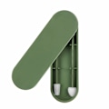 Miniatyrbillede 1 af 5: Rnker Genanvendelige Medicinske Silikone Bomuldspinde Grov Friktion Q-Tip til Ørerensning, Kærlighedsform Q-Tip til Kosmetisk Makeup til Kvinder (2 i 1-pakke, Gr Olive Green 2pcs Mixed Package