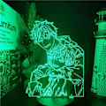 Miniatyrbild 4 av 7: 3D LED-illusionlampa Sato Mafuyu Uenoyama Ritsuka Anime 3D Nattlampa Leksaker Dekoration LED Figma Bordlampa Touch Sensor Belysning 7-färgad Touch