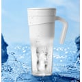 Miniatyrbilde 5 av 8: Bærbar Blenderkopp Personlig Størrelse Juicer Ledningsfri Vanntett 470ml/16oz 6 Blader Egnet for Juice Smoothies Shakes LB40 White