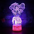 Miniatyrbild 4 av 7: Ballonghus 3D Illusion Nattlampa Leksaker, 16 Färger Byter Smart Touch & Fjärrkontroll, Heminredning LED Sängbord Bordslampa