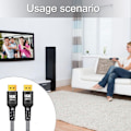 Miniatyrbillede 5 af 7: 2m-DisplayPort 2.1 16K@30Hz 10K@60Hz Displaykabel til professionel gaming og videoredigering Stærk kompatibilitet