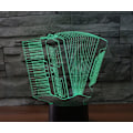 Miniatyrbilde 6 av 7: 3D Akkordeon Fjernkontroll 16 Farger Nattelysbilder Illusions Akryl LED Bord Nattbord Lampe Barn Soverom Skrivebord Dekor Bursdagsgaver Leke for Barn