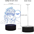 Miniatyrbild 3 av 8: Anime Satoru Gojo lampa 3D LED nattlampa för sovrumsdekoration Akrylbelysning USB-touch fjärrkontroll bordslampa Lampara födelsedag jul leksak (Gojo Satoru)