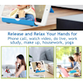 Miniatyrbillede 4 af 9: Mobiltelefonholder til skrivebord 2-pak Mobiltelefonholdere Desktop Tablet Stand, Foldable Phone Dock Universal Justerbar Tablet Stand til skrivebord Blue+Pink