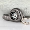 Miniatyrbillede 4 af 4: Kreativt Spindende Nyt Krom Poleret Gunmetal Sort Turbo Turbolader Nøglering Nøglekæde Ring Nøglering Nøglebrik, Lav Fløjtelyd