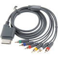 Miniatyrbillede 3 af 5: 6ft komponent HDTV video- og RCA-stereolyd AV-kabel til Microsoft Xbox 360 / Xbox 360 Slim
