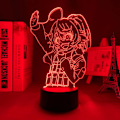 Miniatyrbilde 4 av 7: Anime LED-lys Tanya Degurechaff for barnerom dekorasjon bursdagsgave romdekorasjon bord 3D lampe 3D optisk illusjon nattlys PXJD