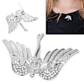 Miniatyrbillede 2 af 5: Engel Brosche Pin Legering Rhinestone Krave Pin Frakke Sweater Dekorative Tilbehør Sliver