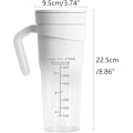 Miniatyrbilde 6 av 7: Bærbar Blenderkopp Personlig Størrelse Juicer Ledningsfri Vanntett 470ml/16oz 6 Blader Egnet for Juice Smoothies Shakes LB40 Black