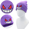 Miniatyrbillede 3 af 4: Anime Beanie Beanie Strikkede Huer, Sjov Beanie Hat Vinter Skiløb Slouchy Varm Hue, Blød Hovedbeklædning til Mænd Kvinder