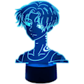 Miniatyrbilde 1 av 7: 3D Lampe Anime Mikey Figur Led Nattelys for Gutterom Dekor Berøring 7 Farger Fjernkontroll 16 Fargeendringer Nattelykter Manjiro Sano Barn Gave