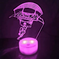 Miniatyrbillede 5 af 7: 3D Skydiver Fjernbetjening 16 Farve Natlys Illusion Akryl LED Bord Sengelampe Børneværelse Skrivebords Dekoration Fødselsdagsgaver Legetøj til Børn