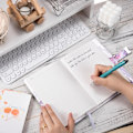 Miniatyrbillede 4 af 7: Dagbog med Lås, A5 Låsbar Journal, PU Læder Kombinationsslås Dagbog, Lås Dagbog Planner Organizer til Mænd og Kvinder, Gave