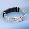 Miniatyrbild 4 av 6: Herrar Premium Armband Titanstål Justerbart Armband för Födelsedag