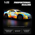 Pikkukuva 4 / 9: GoolRC RC-autot, 1:22 mittakaavan kaukosäädöllä toimiva auto, 4WD RC-drift-auto, 2,4 GHz sähköinen urheiluauto pojille ja tytöille (P220) Blue