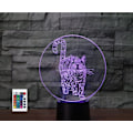 Miniatyrbild 1 av 7: 3D Kitty Fjärrkontroll 16 Färger Nattlampor Illusion Akryl LED Bord Sänglampa Barn Sovrum Skrivbords Dekoration Födelsedagspresenter Leksak för Barn