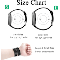Pikkukuva 6 / 6: Älykäs rannekkeen hihna on yhteensopiva Fitbit versa -älykellojen, versa 2:n ja versa Lite se -kellojen kanssa naisille ja miehille（Musta-L）