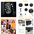 Miniatyrbillede 6 af 6: Anime Havfrue Figur 7/16 Farve Fjernbetjening Berøringskontakt Natlys 3D Illusion Lampe til Soveværelses Dekoration USB Lys Julegave (Sort Base)