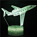 Miniatyrbilde 1 av 5: 3D Illusionslampe Fly Moodlys 7 Farge Skiftende Akryl LED Nattelykt USB Kabler Soverom Skrivebord Dekorasjon
