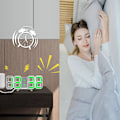 Miniatyrbild 3 av 6: Uppgraderad modern 3D-väckarklocka, LED digital skrivbordsväckarklocka för kök, sovrum, kontor, modern design 9,7 tum LED vitt nattljus dekor vägg