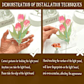 Miniatyrbilde 5 av 6: 3D Tulipan Nattelys, 3 Fargeendring Dekorativt Nattelys, Tulipan Akryl Søvn Nattelys for Romdekorasjon. Beste Gaver til Mors Dag