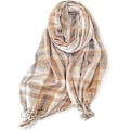 Miniatyrbild 1 av 7: Sjal för Kvinnor Vinter Höst Cashmere-Känsla Flerfärgad Rutiga Sjal Mode Långa Sjal Kollade Halsdukar Mjuk Varm