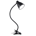 Miniatyrbillede 3 af 6: Klips på lys, læselys klips til hovedgærde/lysfarve kan ændres/natteseng læselampe klips på skrivebord og computer，USB LED lille bordlampe（sort）