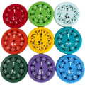 Miniatyrbild 1 av 2: En uppsättning nya MATH FIDGET SPINNERS Matematik Fingertip Gyro Undervisning Upplysning Leksaker Multiply and divide 9pcs 3D printed model