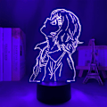 Miniatyrbilde 3 av 7: LED Illusions nattlys Juuzou Suzuya Figur Anime 3D Lampe USB/Batteridrevet 7 Farger Berøring/Fjernkontroll 16 Fargeendringer