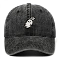 Pikkukuva 1 / 2: Ghost-kirjailtu baseball-lippis rento hattu (pesty musta)