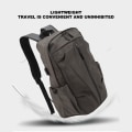 Miniatyrbilde 4 av 5: Mannsryggsekker Lett Laptop Business Reiseveske med USB-ladeport for Skole Utendørs Polyester Grey