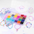 Miniatyrbillede 7 af 7: Perleperler til smykkefremstilling 28 farver, 1680 stk flerfarvede perler til armbånd, halskæder, øreringe, runde perleperler sæt DIY håndværk gaver