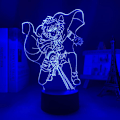 Miniatyrbillede 3 af 7: Anime 3D Illusion Manga Mikaela Hyakuya Figur Natlampe LED Bordlampe Skrivebordslamper Natlys 7/16 Farver USB Belysning Soveværelse Hjem Decor
