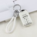 Miniatyrbillede 7 af 8: Nøglebeskyttelsescover til Honda Accord Civic CRV Pilot Passport Insight Tilbehør Hvid TPU 5 Knapper Smart Keys Etui Skal Beskytter Bling Bilnøglering