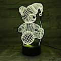 Miniatyrbillede 1 af 7: Uruzuo Glædelig Jul Træ Julemand 3D Illusion Natlys Legetøj Snemand Lampe, Skrivebord Julelys Fødselsdag Dekorationer Gaver Fest Værelse Dekoration
