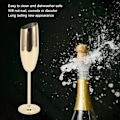 Miniatyrbillede 5 af 6: Rustfrit og misfarvningsresistent metalgoblet med skrå mund, rustfrit stålglas til champagne til fest, fest, hjem, belagt Gold
