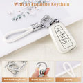 Miniatyrbilde 5 av 8: Nøkkelringdeksel for Toyota Camry RAV4 Corolla C-HR Avalon Highlander Prius Smart Keys Case Shell Protector Bling Keychain Tilbehør 4 Knapper TPU