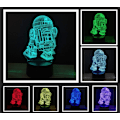 Miniatyrbillede 2 af 7: 3D Illusion Platform Natlys Touch Switch 7 Farve Skift USB Strøm LED Bordlampe til Hjemmedekoration eller Julegaver