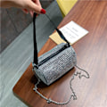 Miniatyrbillede 3 af 5: Rhinestone Aftenpung til Kvinder Krystal Crossbody Tasker Bling Clutch Håndtaske til Bryllup Prom Fest