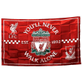 Miniatyrbild 1 av 2: Liverpool Flaggbanderoll 3X4.7Feet England Premier Football Soccer flag sjal